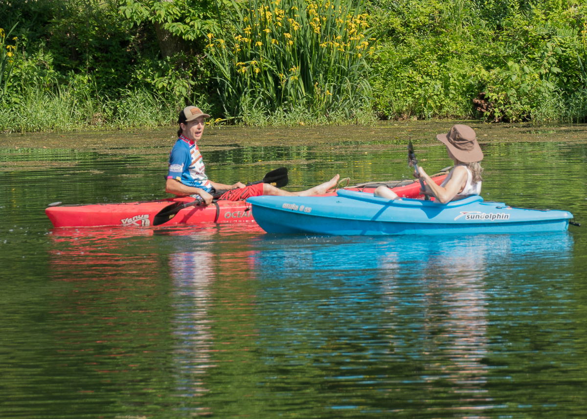 Kayaking at Lake Lucerne Resort and Ranch